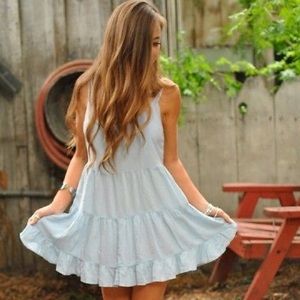 Brandy Melville Light Blue Jada Dress